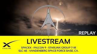 SpaceX - Falcon 9 - Starlink Group 7-18 - SLC-4E - Vandenberg SFB - April 2, 2024