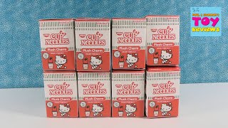 Hello Kitty Nissin Cup Noodles Kidrobot Plush Charm Unboxing Review | PSToyReviews