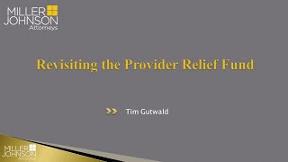 Revisiting the Provider Relief Fund