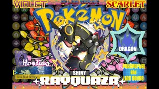 Shiny Rayquaza 5 Star Tera Raids | Pokemon Violet | Pokeportal And Link Codes With Viewers