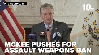 Rhode Island governor urges lawmakers to pass assault weapons ban