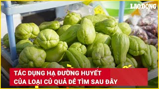 Tác dụng hạ đường huyết của loại củ quả dễ tìm sau đây | Báo Lao Động