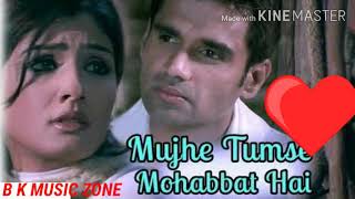 Mujhe Tumse Mohabbat Hai HD VIDEO | Qayamat | Sunil  Shetty & Raveena Tandon/ 90's Romantic Song