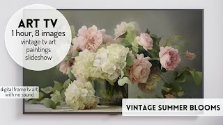 Vintage TV Art Floral Paintings Screensaver Flowers Gallery Frame TV Art #vintagearttv #tvartgallery