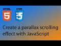 HTML5 & CSS3 Tutorial 32 - Create a parallax scrolling effect