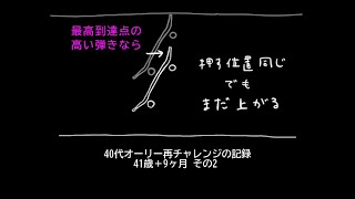 40代オーリー再チャレンジの記録 41歳+9ヶ月その2　オーリーについて考えてます　が、上達してません…