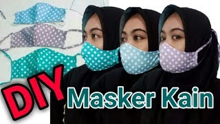 CARA MENJAHIT MASKER TALI SIMPLE #maskerkain