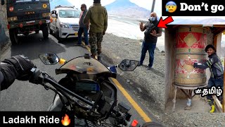 😰 Don’t go | Episode - 23 | Ladakh Ride🔥 |🥶Heavy snow | khardung la pass | tamil | TTF | Diskit |