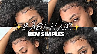 Melhor GEL para fazer * baby hair * TUTORIAL ( fixação perfeita)