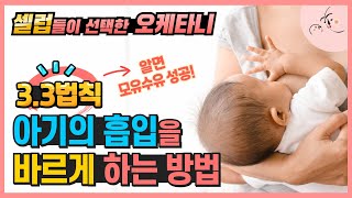 3.3법칙 알면 모유수유 성공! 아기의 흡입을 바르게 하는 방법