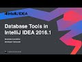 Database Tools on IntelliJ IDEA 2016.1
