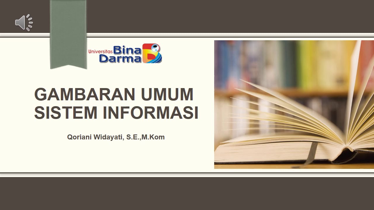 Gambaran Umum Sistem Informasi - YouTube