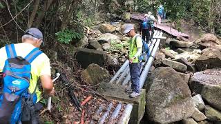 20240606 海洋公園站 黃竹坑道(新圍)鄉村俱樂部 苗鐘徑 深水灣 電纜徑 香港仔東引水道 深水灣道 百步梯 布力徑 港島徑4段 中峽 灣仔峽道 寶雲道 寶雲徑 萬茂里 太古廣場 金鐘 悠遊一族