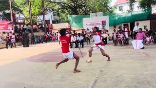 Kerala State Kalaripayattu Championship Stick fight first prize