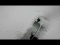 greenworks 80v snow shovel test on deep snow