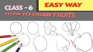 How to draw fruits?(എളുപ്പത്തിൽ  ചില  fruits വരയ്ക്കുന്നതെങ്ങനെ?)