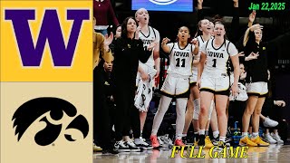 Iowa Vs. Washington Full Game  Women's College Basketball  Jan 22,2025