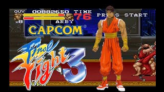Final Fight 3 SNES Expert Difficulty-Guy No Death ALL