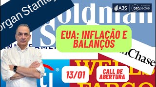 Semana com CPI e balanços nos EUA | Call de abertura 13/01/2025 8:00 hs