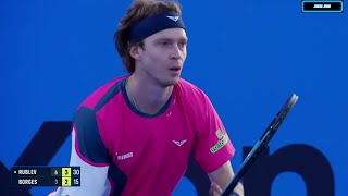 Andrey Rublev vs Nuno Borges Highlights | Doha 2025