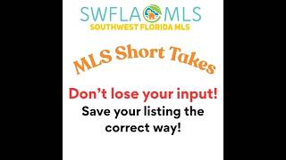 Saving an Input Listing