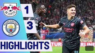 HIGHLIGHT: Leipzig 1-3 Man City: Alvarez & Doku win it late for City after Foden opener