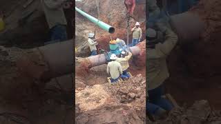 Pipe line welding working for site🔥🔥