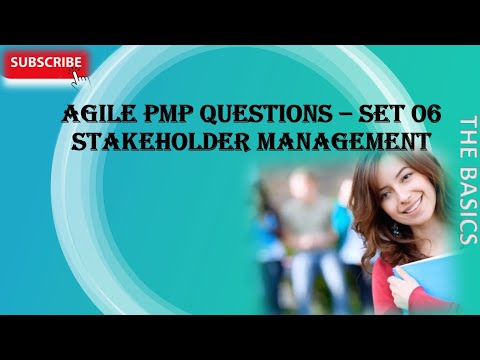 Agile Project Management MCQs (PMP) - Project Stakeholder Management ...