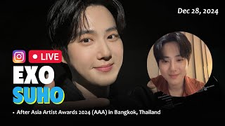 Suho Instagram LIVE Full Ver. (After AAA2024 In 🇹🇭) #EXO #엑소 #SUHO #@weareoneEXO