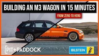 Building the Pit and Paddock x Bilstein E91 M3 GTS Tribute in 15 Minutes!