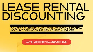 LAP 6: Understanding Lease Rental Discounting: Eligibility, Net Present Value, Escrow Account \u0026 More