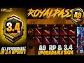 A9 Royal Pass & 3.4 Update All Upgradable Skins | Premium Crate & Mythic Forge | PUBGM