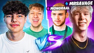 REZON UND ICH SPIELEN GEGEN MONGRAAL UND MRSAVAGE..! 🔥 (Fortnite 2v2s)