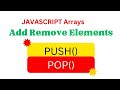 Push() and Pop() Array Methods | JavaScript Tutorial