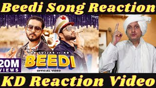 BEEDI Song Reaction by Captain Tau Haryanvi Actor | RB Gujjar | KD | New Haryanvi Songs Haryanavi