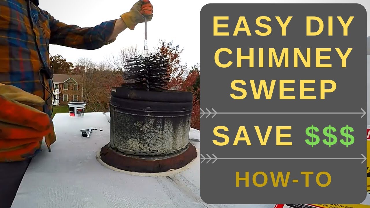 Easy DIY Chimney Sweep | Save $$$ | Easy Walk-Thru & Demo - YouTube