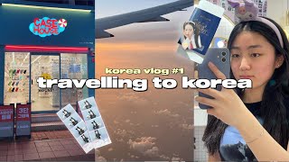 s3 vlog🛩travelling to korea, pack with me, day one in korea!