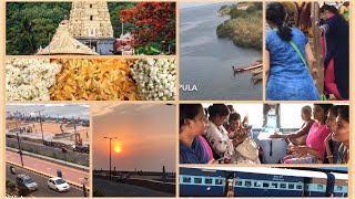 #Travel Vlog // Kurnool To Vizag /ట్రెన్లో తంబోల‌ //Godavari // Vizag Rk Beach //Simhachalam Temple