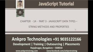 JavaScript for beginners - Chapter 14 - Data types Part 3 - String Methods and Properties