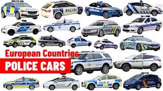 Police Cars: A Compilation of Police Vehicles from European Countries