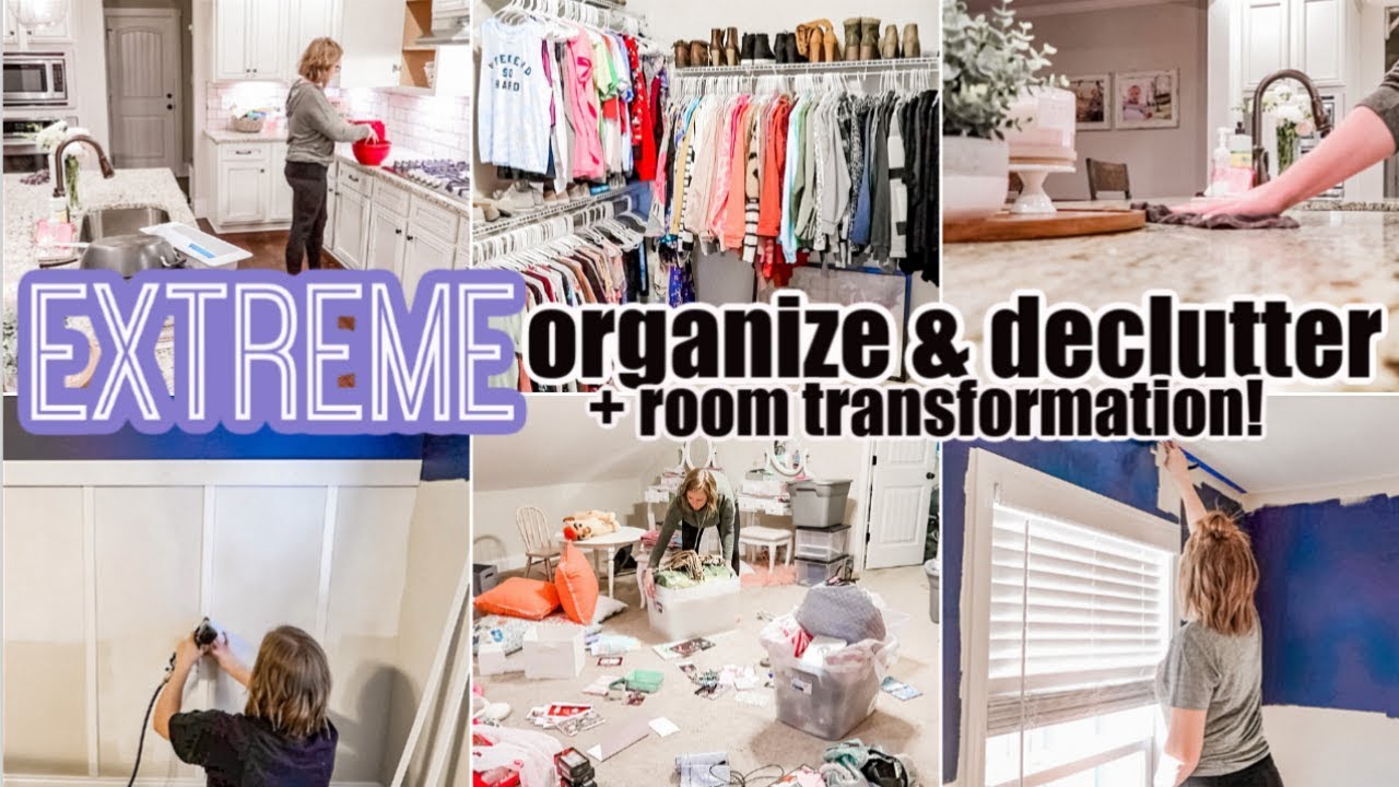 Extreme Declutter Organize Clean With Me Youtube