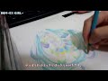 【3色で】初音ミク描いたった！【色鉛筆メイキング】