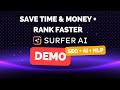 Surfer AI Demo: Save Time and Outperform with AI + NLP - The Future of SEO?