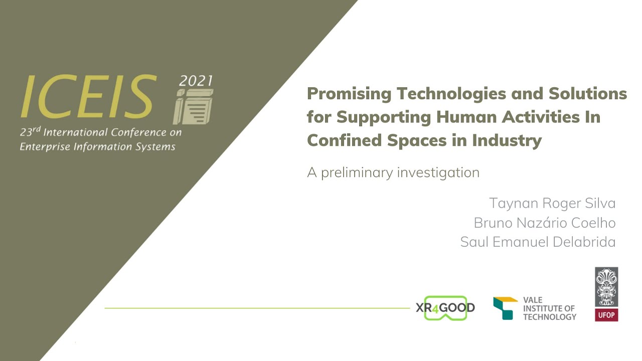 Iceis 2021 Promising Technologies For Supporting Human Activities In