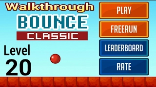 Bounce Classic Game (Level 20) Walkthrough