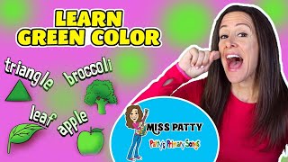Learn Colors Song for Children | Green Color of the Day by Patty Shukla Sign Language Nursery Rhyme