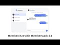 Memberchat demo for Memberstack 2.0 demo walkthrough