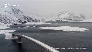 FOOTAGE SHOW | Aerial View of Norway【素材秀】航拍挪威雪景