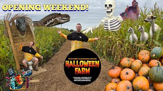 Halloween Farm! Opening weekend - Corn Maze, Pumpkins, Dinosaurs, Ghost train and Mini golf!