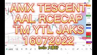 16072022 #AEM #AWX #TENCENT #AAL #RCECAP #TM #TELEKOM #YTL #JAKS TECHNICAL ANALYSIS